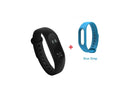 Xiaomi Mi Band 2 black fitness tracker with OLED screen on a wrist