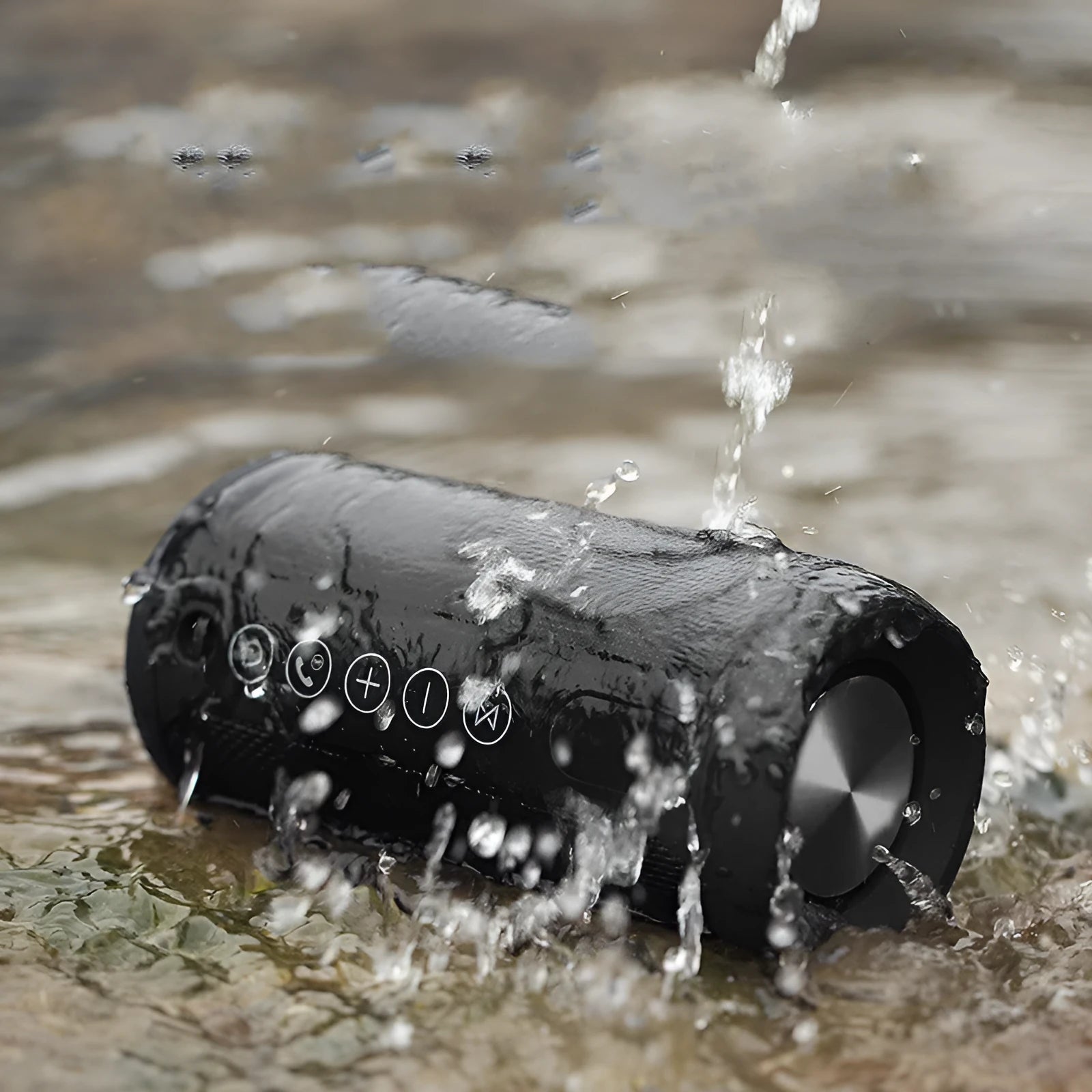 Outdoor waterproof card sound Bluetooth speaker in four colour options