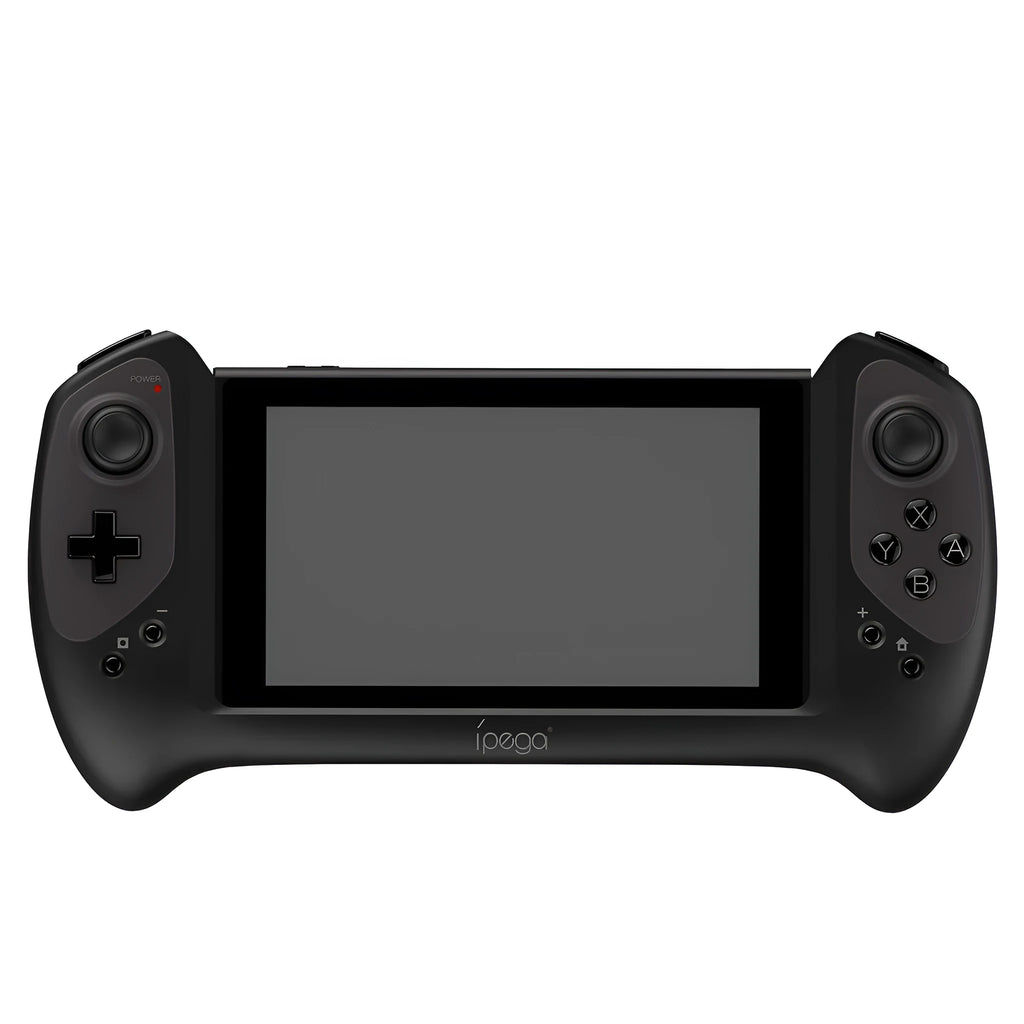 Black Bluetooth wireless gamepad controller for Nintendo Switch with ergonomic curved grip