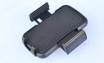Black car phone holder with CD port bayonet mount and adjustable 50mm to 85mm clamp for 6 inch phones