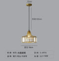 Modern crystal LED droplight ceiling lamp in black or gold with decorative chandelier design