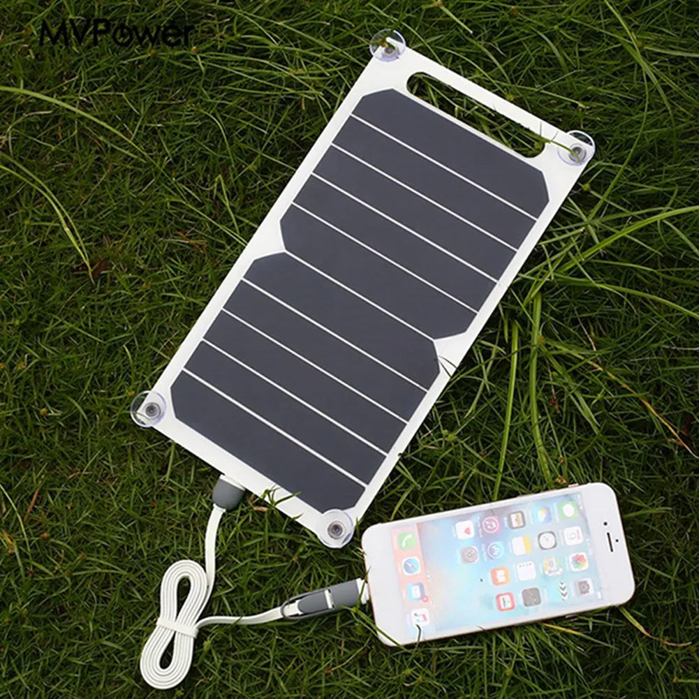 Semi-flexible monocrystalline solar panel 5V 6W with PET packaging and integrated voltage regulator