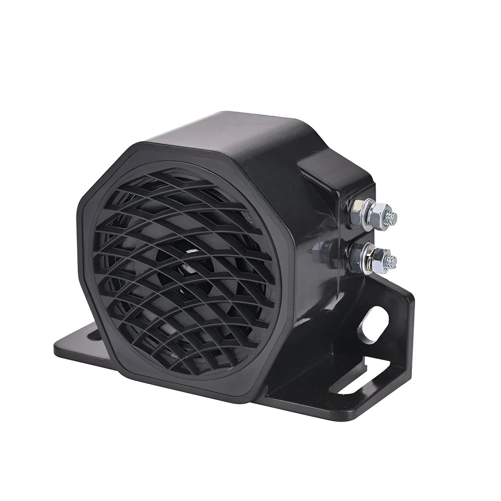 Black GQ-208A reversing horn buzzer for 12-80V electric vehicles with 105dB alarm