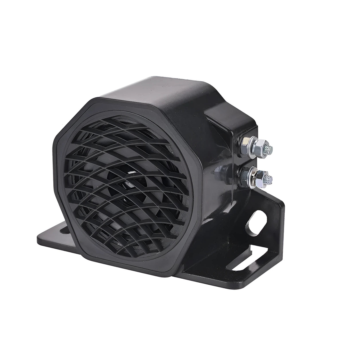 Black GQ-208A reversing horn buzzer for 12-80V electric vehicles with 105dB alarm