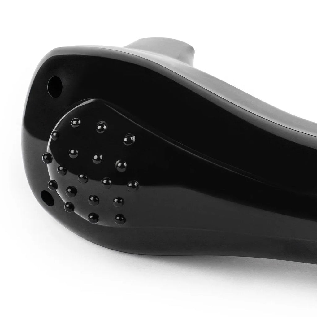 Black folding electric body hair removal shaver with ABS plastic construction
