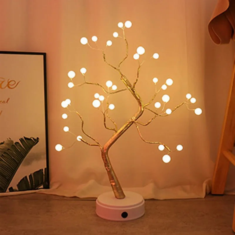LED Christmas tree light with touch switch base and USB power cable