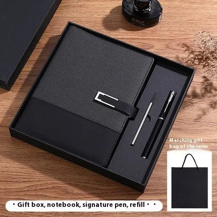 A5 soft pu leather notebook in business brown colour with wood-free paper pages
