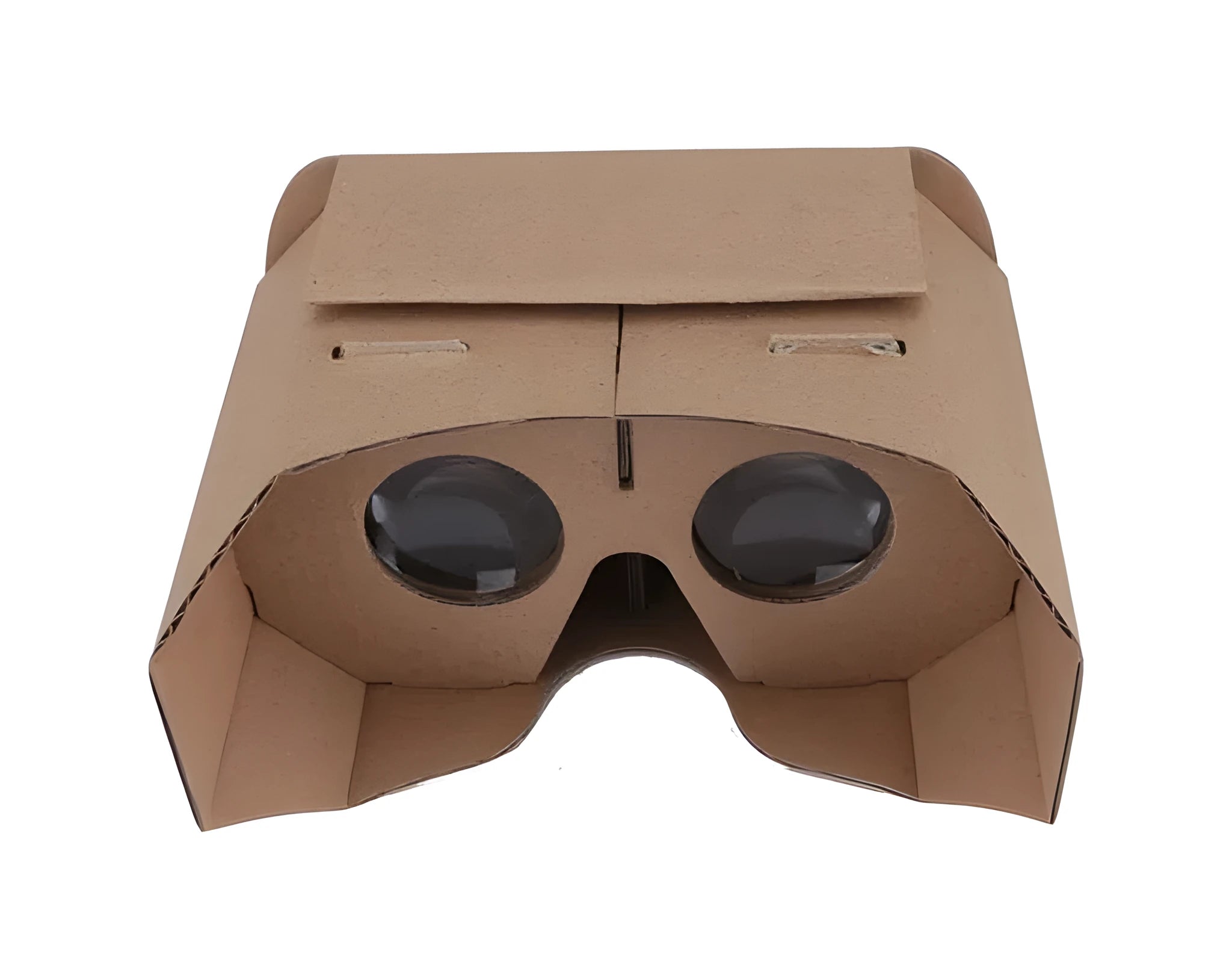 Cardboard virtual reality glasses for smartphones with 153mm x 83mm frame