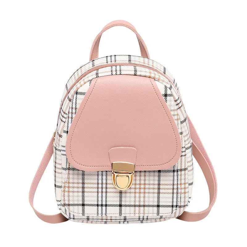 PU leather one shoulder diagonal phone bag shown in multiple colours: black, blue, brown, pink, red.