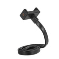Flexible adjustable hose phone holder with silicone ABS aluminium construction for live broadcast mounting