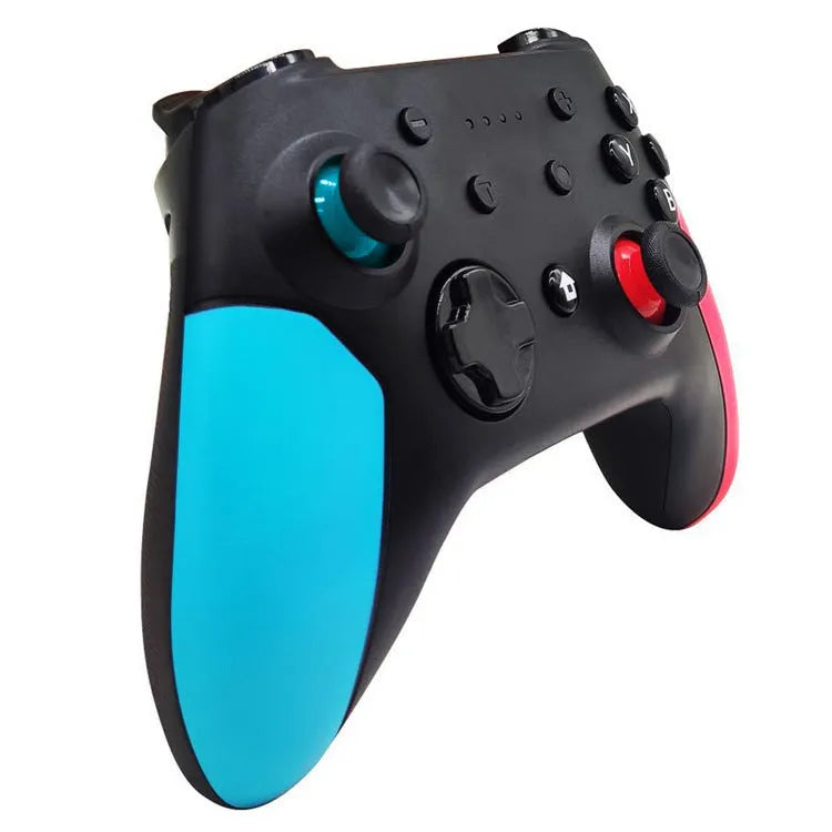 Bluetooth gamepad for Nintendo Switch, PC and Android in left blue right red colour scheme
