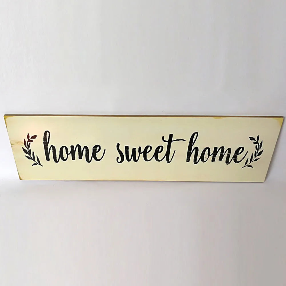 Hand-carved wooden wall pendant decoration in black or white, measuring 40cm long