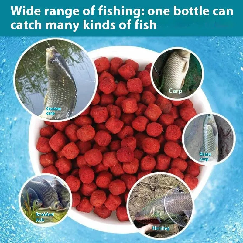 Bottle of lazy particle crucian carp and grass carp bait for freshwater wild fishing