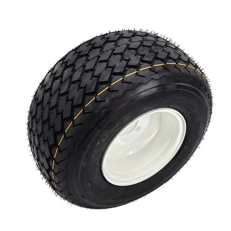 18x8.50-8 golf buggy vacuum tyre and wheel hub, approximately 410mm diameter and 220mm height