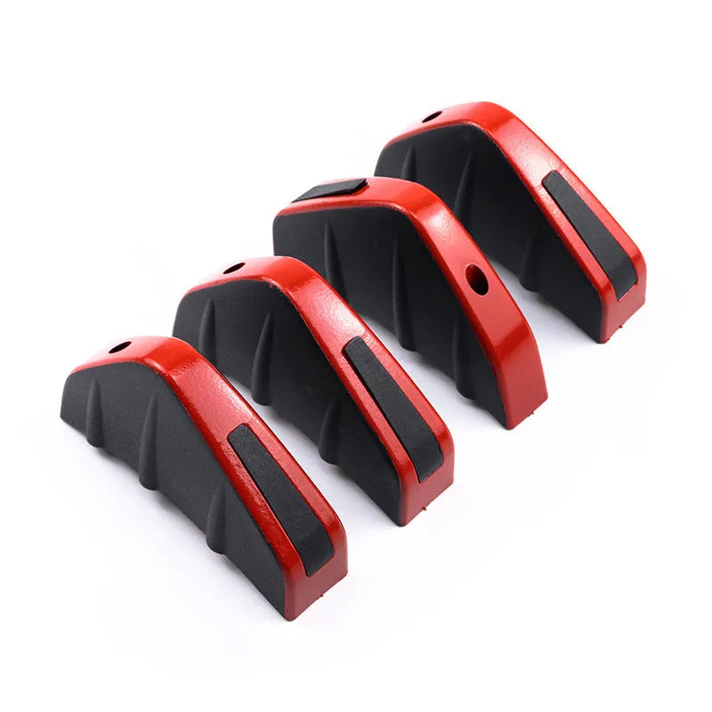 Black triangle rear spoiler chassis measuring 15cm with screw and adhesive fitting kit for General Motors vehicles