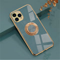 Original Silicone luxury plating TPU phone case for iPhone 12 and 11 Pro Max in milk tea colour
