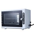 Small silver ultraviolet sterilizer for beauty salon tool sanitation with stainless steel interior