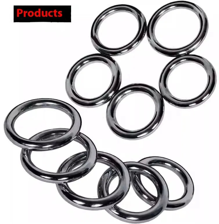 Silver Wing Chun steel training ring for martial arts forearm conditioning