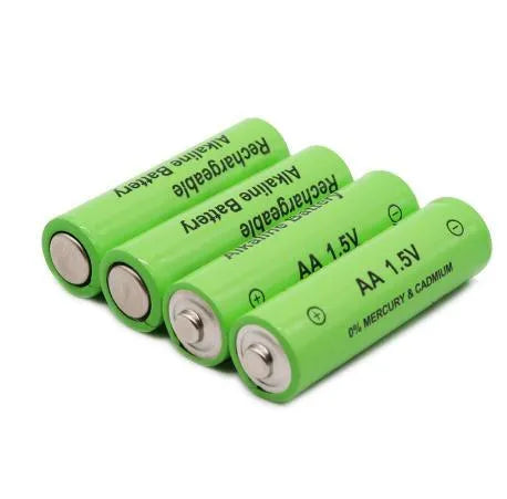 Rechargeable alkaline AA battery with 3000mAh capacity and industrial-grade construction