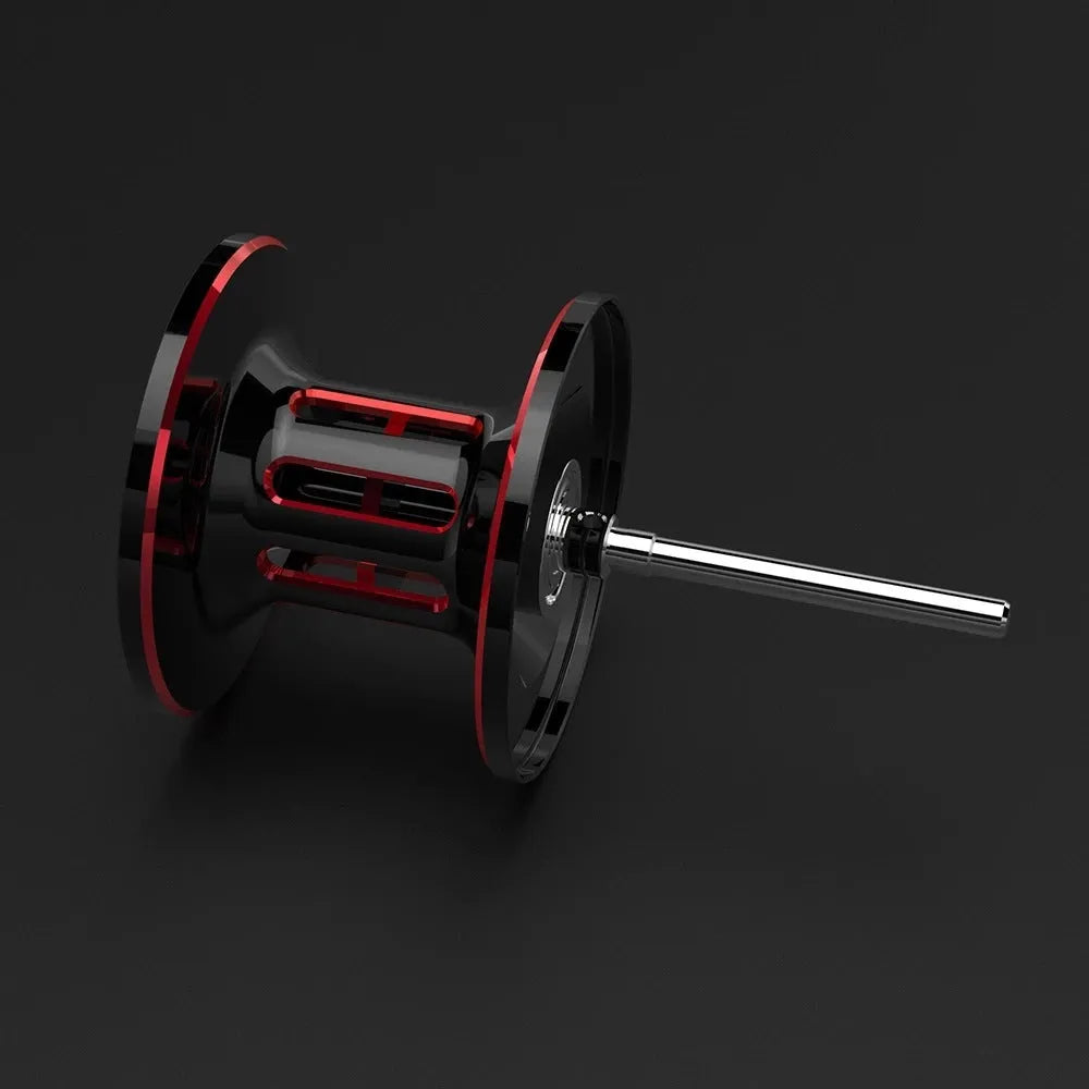 Drip wheel lure fishing reel with metal construction and rocking wheel mechanism