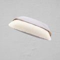 Removable washable bite resistant pet sleeping bag in Fine Linen Silver Mouse colour