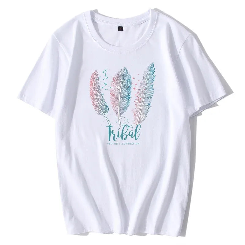 White short sleeve unisex t-shirt in modal and polyester blend, sizes XS to XXXL