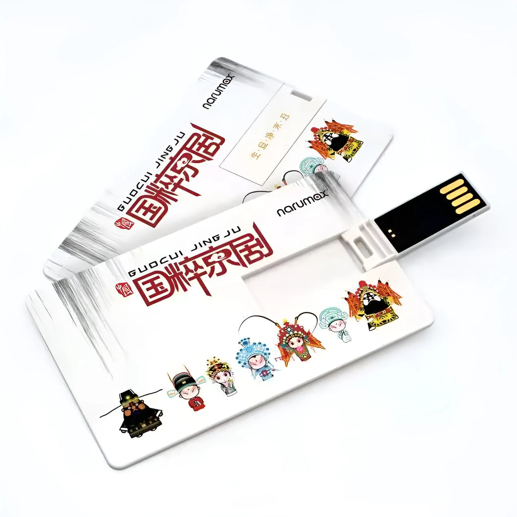 Creative gift USB flash drive business card shape, plastic shell, 10 g, 8.5*5.6mm, USB 2.0.