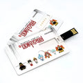 Creative gift USB flash drive business card shape, plastic shell, 10 g, 8.5*5.6mm, USB 2.0.