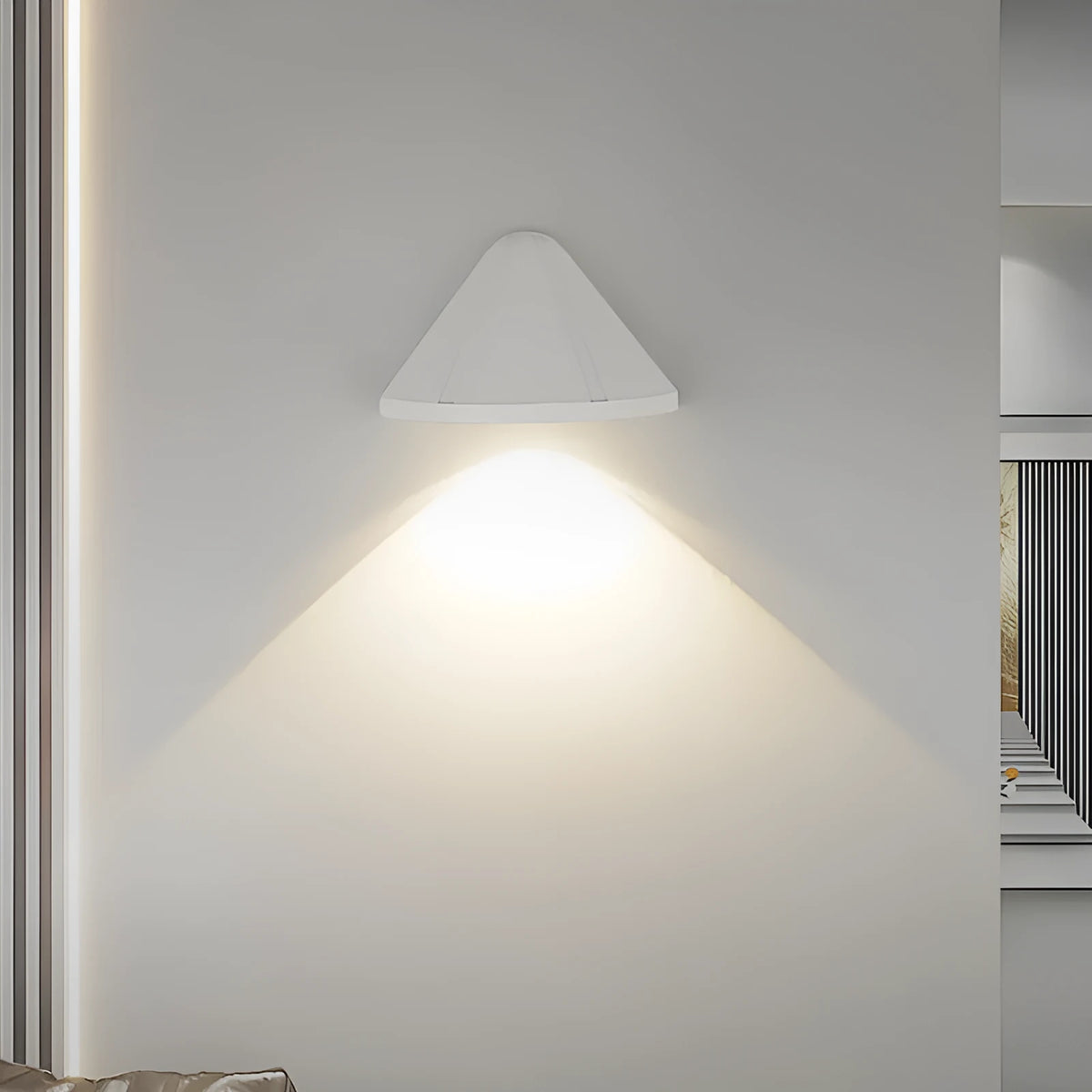 12W black or white waterproof LED door spotlight for indoor and outdoor wall lighting, 3000K/4000K/6000K