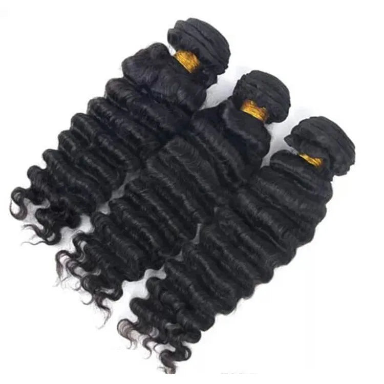 Real hair curly wig in medium long length, available from 8 to 28 inches