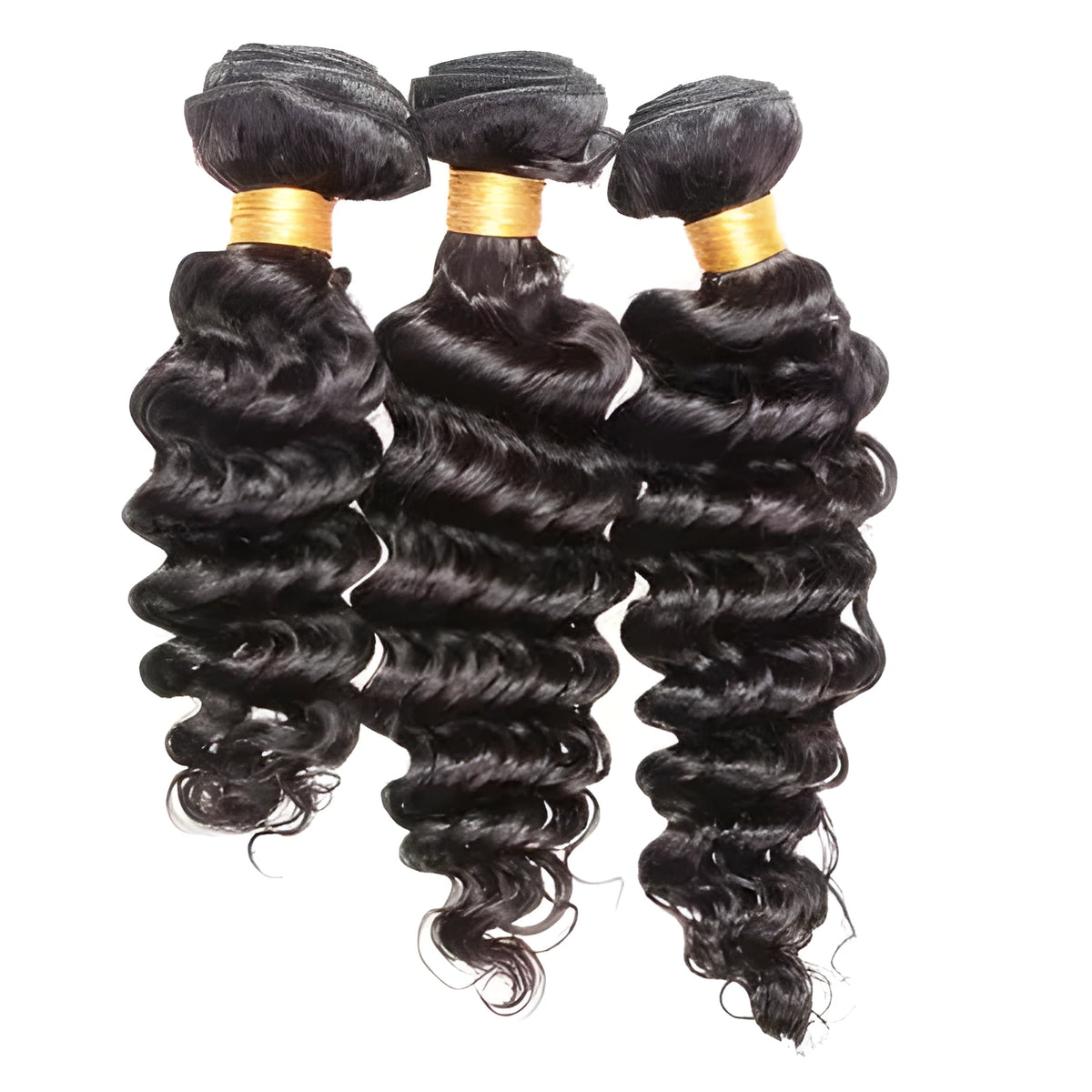 Real hair curly wig in medium long length, available from 8 to 28 inches