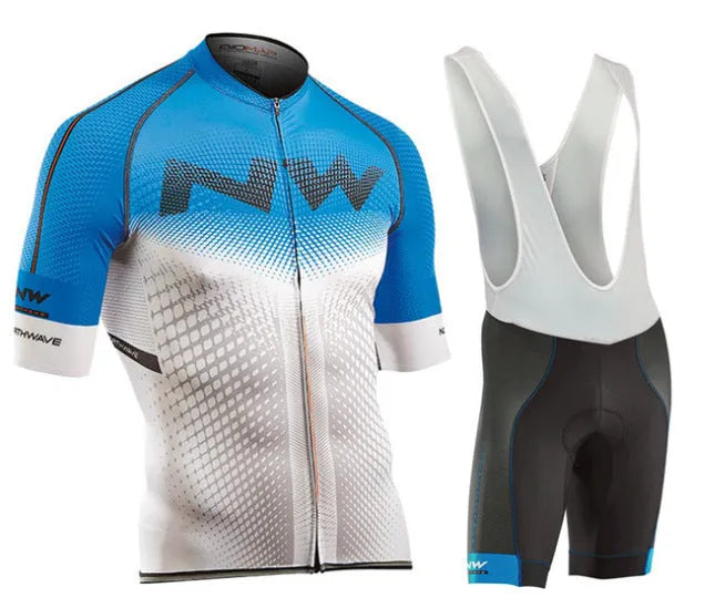Cycling short-sleeved overalls in black mesh fabric with Lycra for summer riding