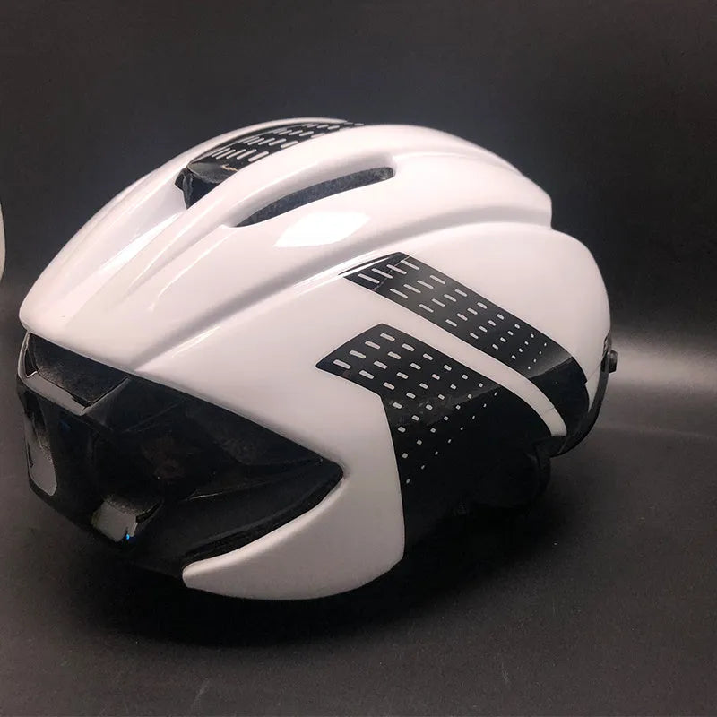 Mountain and road bike helmet with magnetic goggles, PC shell, EPS lining, 315g, size L, Black Grey
