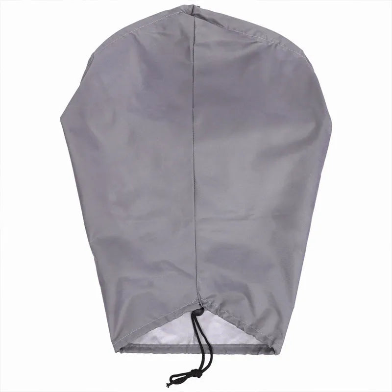 Waterproof cover for electric vehicle charging port with drawstring closure
