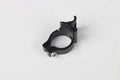 Black aluminium alloy vehicle clamp ring with 28.6mm diameter for securing cables and hoses.
