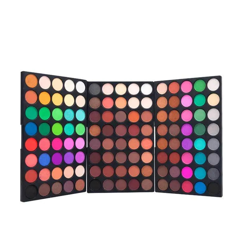 120-colour eyeshadow compact with mirror, 15.6 x 10.5 x 2.4 cm rectangular palette case