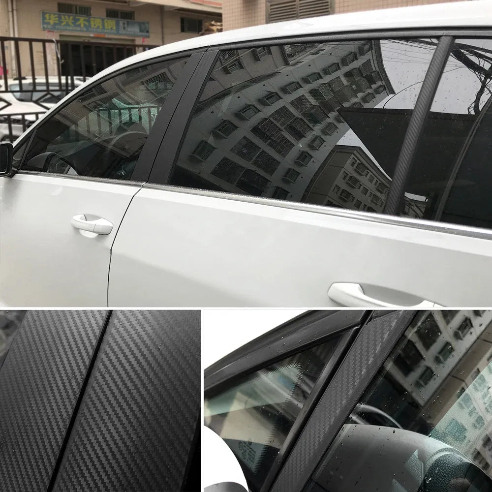 127x30cm car carbon fibre sticker roll in 14 colours including black, blue, and red for vehicle trim.