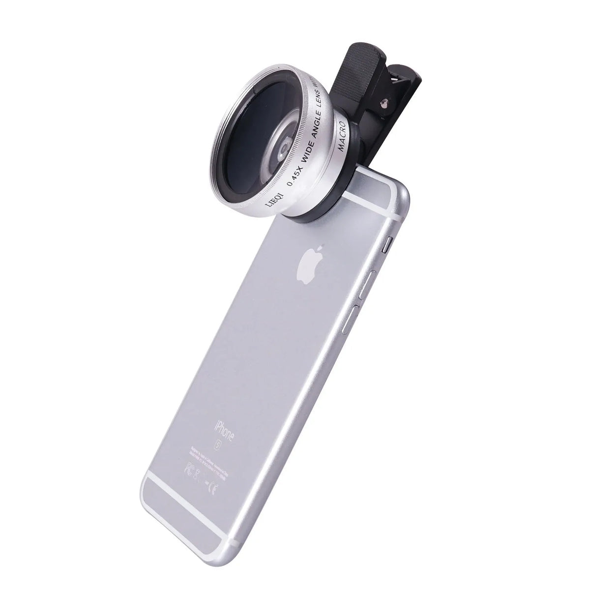 LIEQI 0.45X wide-angle mobile phone camera lens with macro function in metallic colours