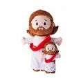 Red plush comforter doll with PP cotton filler, European classical style, available in 25cm and 50cm sizes