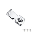 Silver 304 stainless steel lock bolt with mirror finish for doors and cabinets