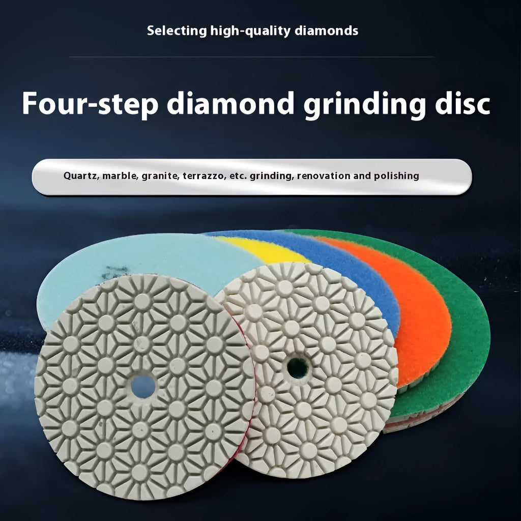 4-inch diamond polishing pad 100mm water mill grinding disc for quartz marble granite terrazzo