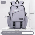 School Trends large capacity waterproof Oxford cloth backpack for girls in black, grey or purple
