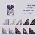 Set of 20 nature pattern bookmarks in Spring Vine, Pink Plum, Red Rose, Blue, Green Wild, and Purple Dew colours