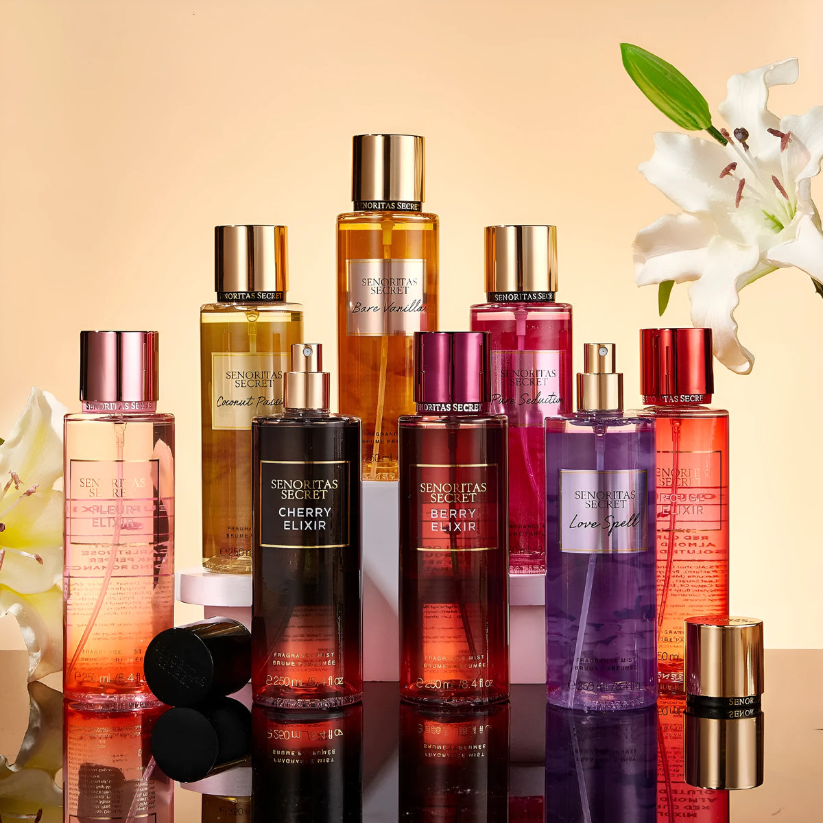 250ml long-lasting light perfume female body spray in Bare Vanilla colour classification