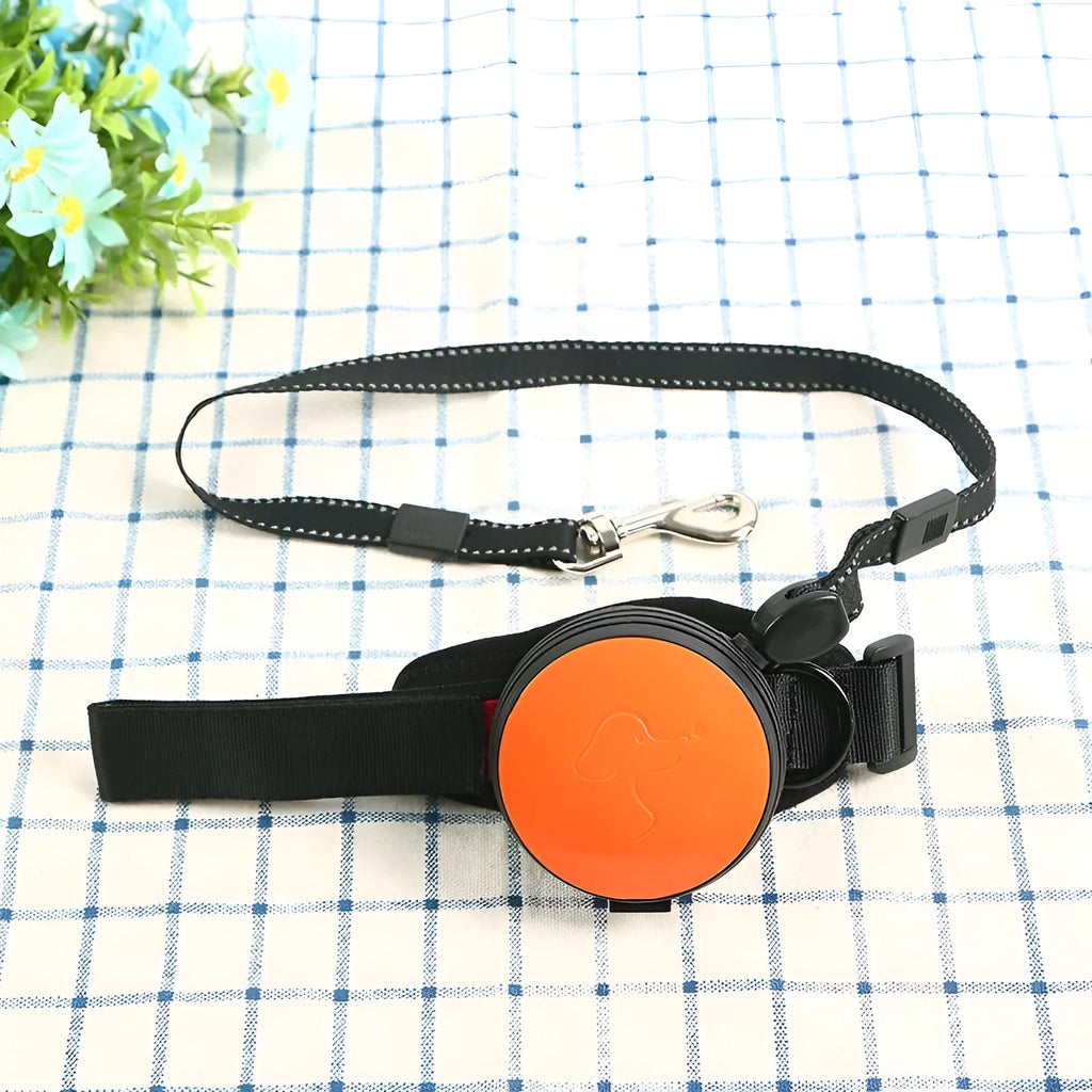 Automatic retractable dog leash with 3 metre length showing six colour options