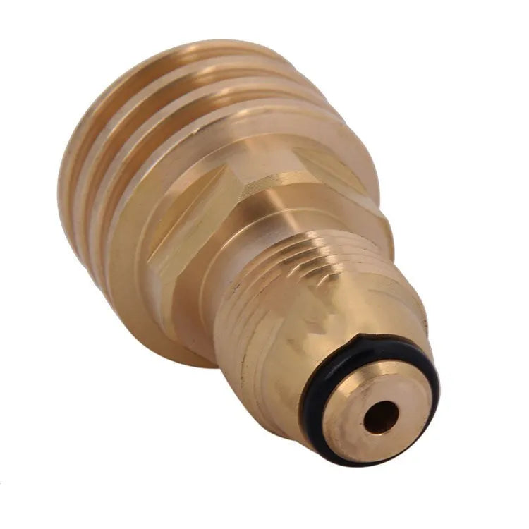 Brass gas charging adapter with 7mm diameter and internal thread connection