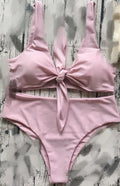 Ladies multicolour split swimwear in pink, nylon main fabric, Asian sizes S M L XL