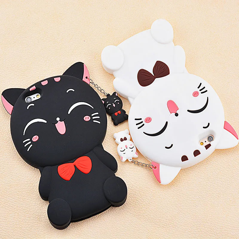 Soft silicone phone case showing edge-proof design for Samsung and iPhone models.
