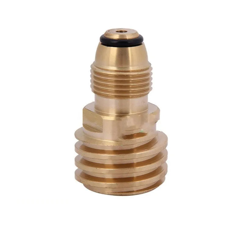 Brass gas charging adapter with 7mm diameter and internal thread connection