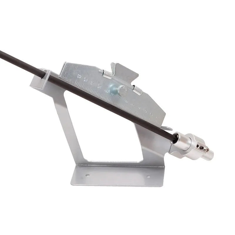 SPG stainless steel fletching jig in blue or silver for arrow bonding and DIY fletching.